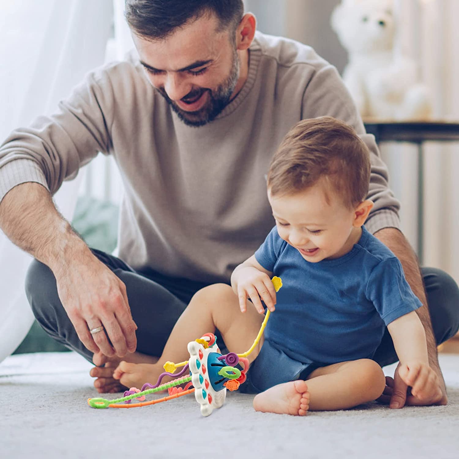 FlexiSpace Toy - Jouet Sensoriel Anneau de Dentition
