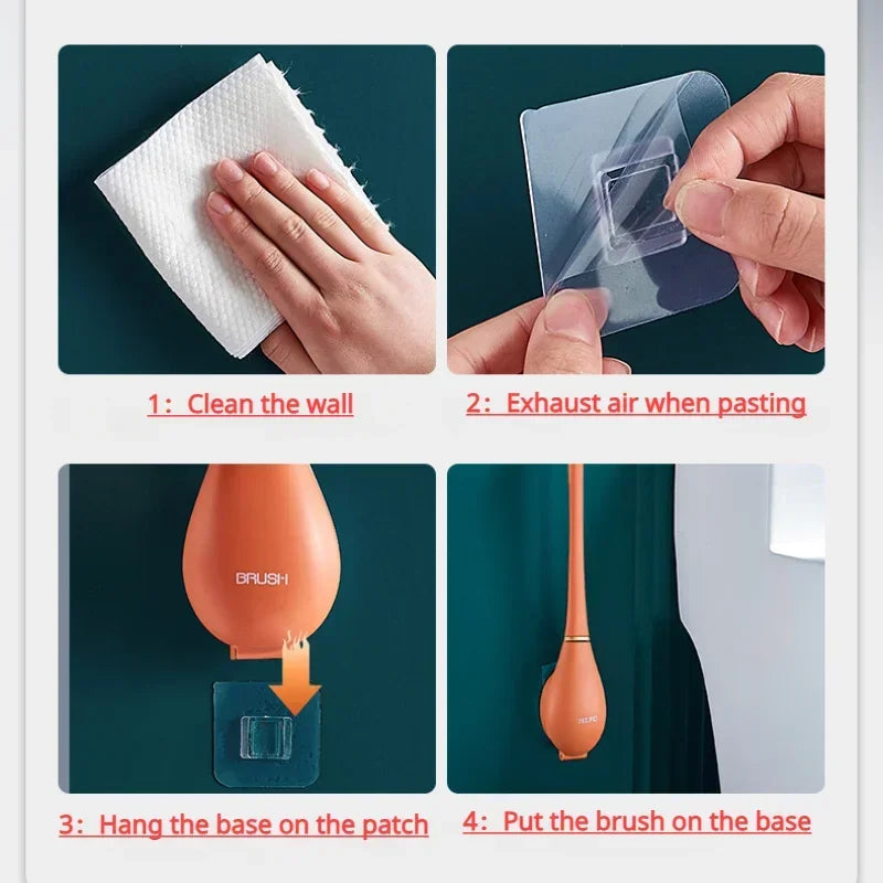 SumiClean - Brosse WC en silicone au design épuré