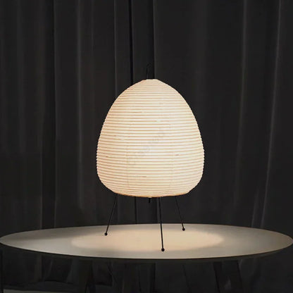KamiLight Lampe – Lampe de Table Japonaise en Papier de Riz | Éclairage Doux & Ambiance Zen