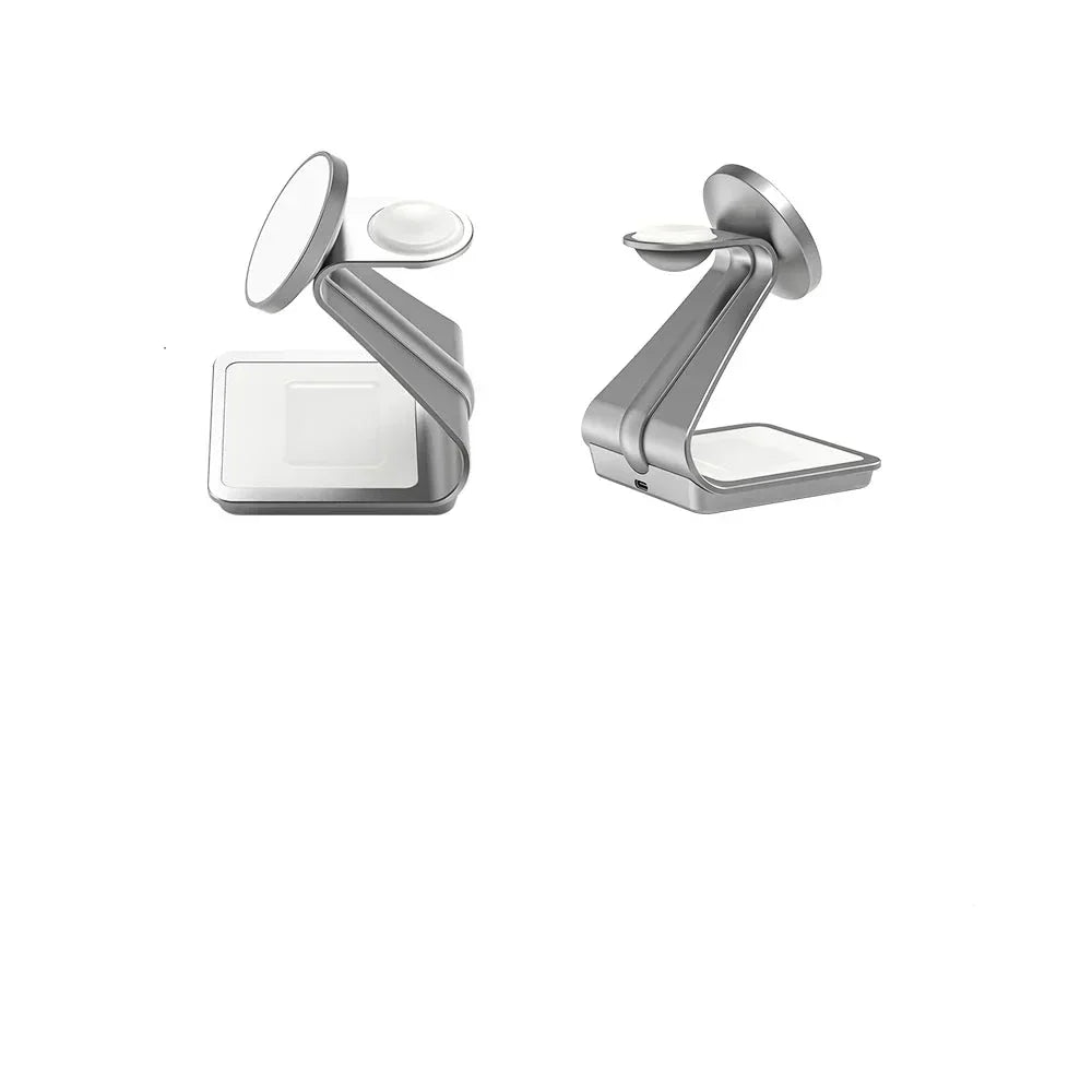 ChargeMaster 3-en-1 - Chargeur sans fil rapide 30W pour iPhone, Apple Watch et AirPods