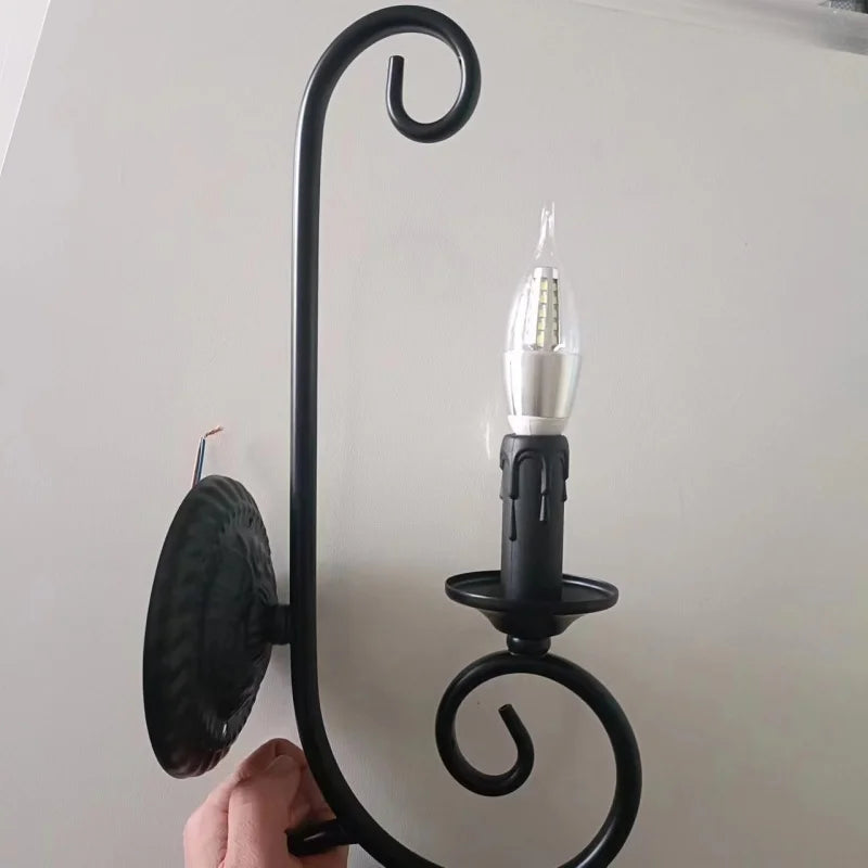 LuminousEra - Applique Murale Industrielle Élégante pour Chambre