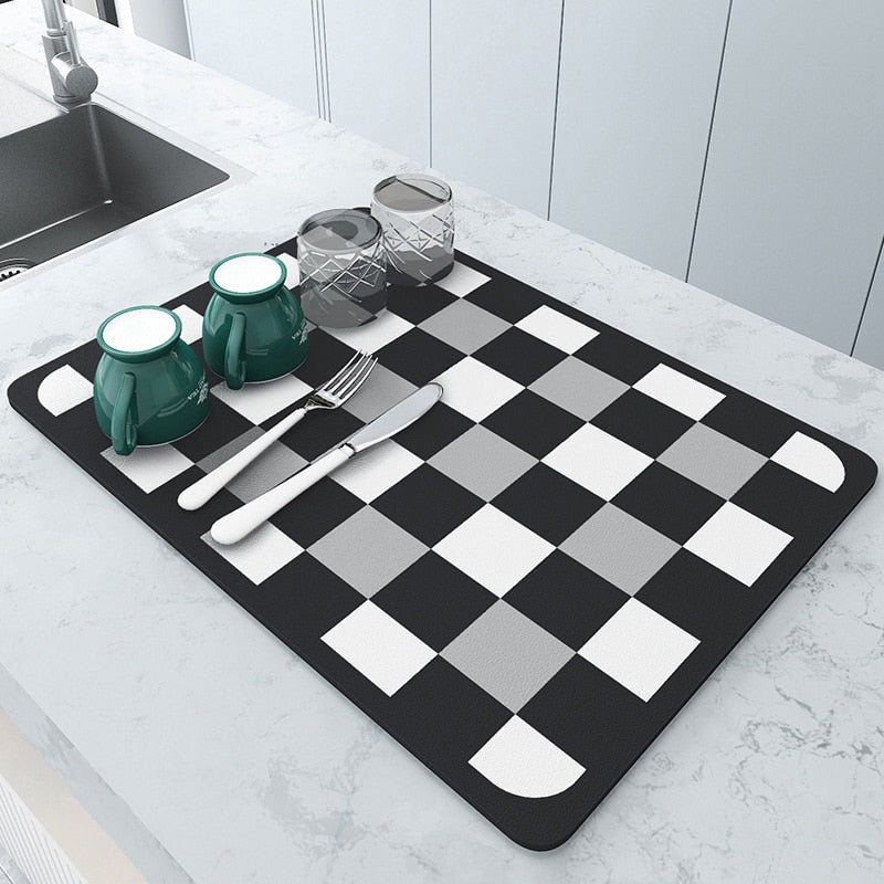 AbsorpTowel Mat - Antidérapant Ultra-Absorbant Stylé