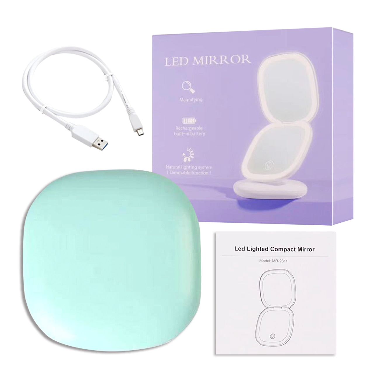 GlowMirror - Miroir Lumineux pour Look Rayonnant