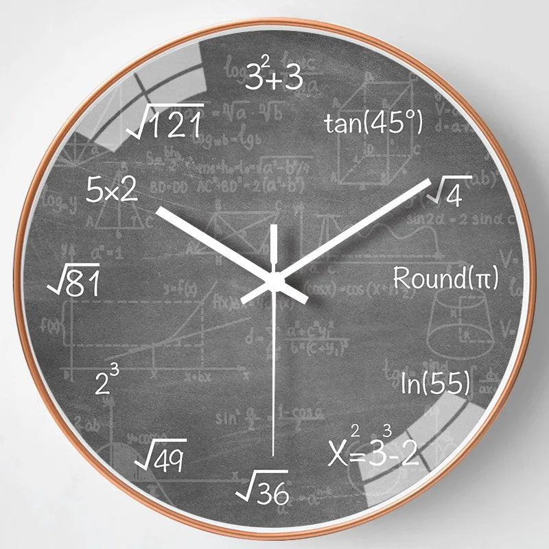 ChalkBoard Clock - Horloge Murale avec Formules Mathématiques