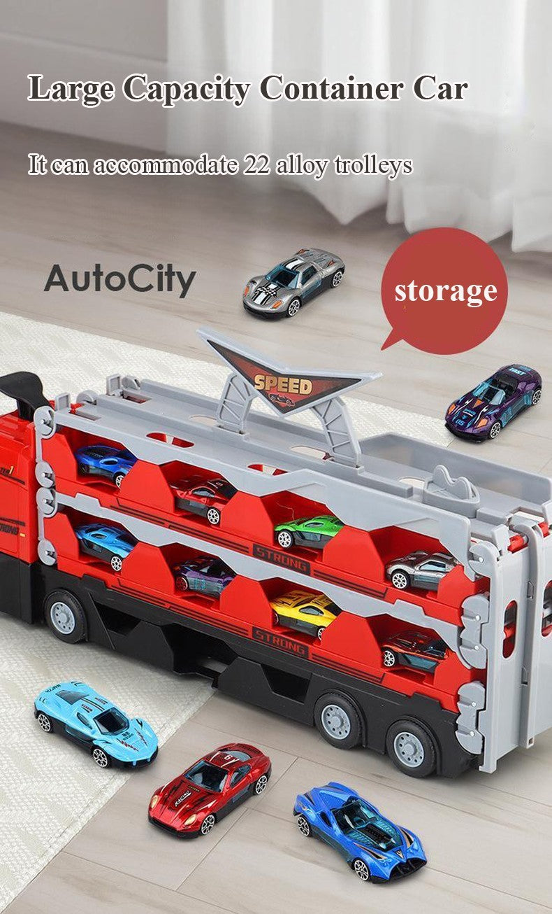 MegaTransporter - Camion Jouet avec Mini Voitures