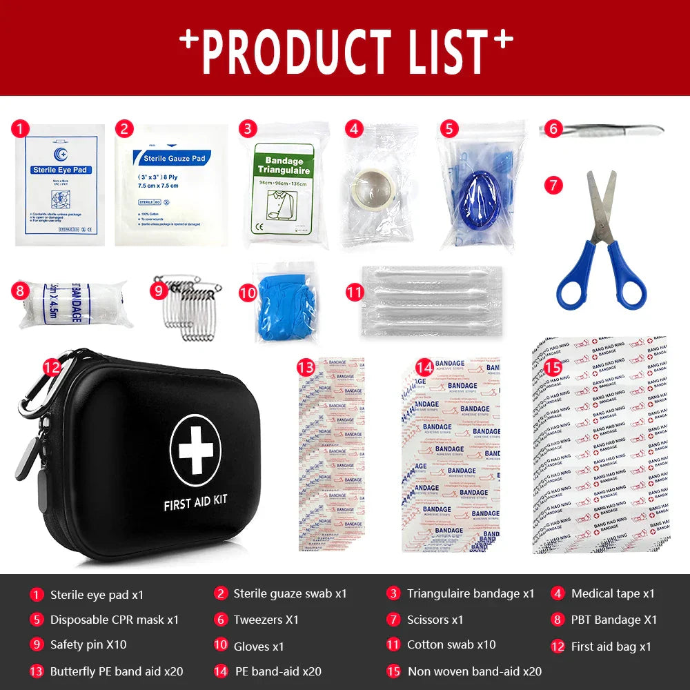 SafeKit Pro - Kit Premiers Secours Complet 91 Pièces