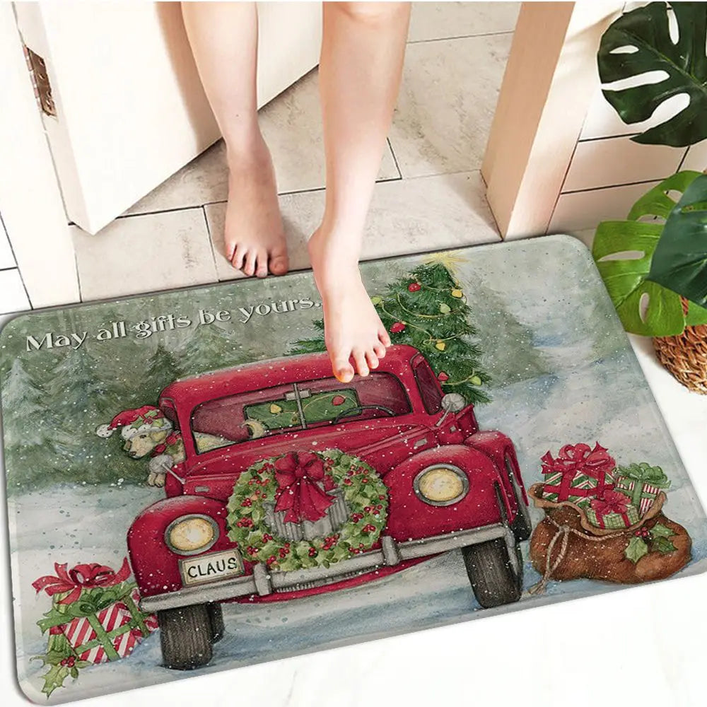 FestiveWelcome - Paillasson de Noel Luxueux pour votre Entree