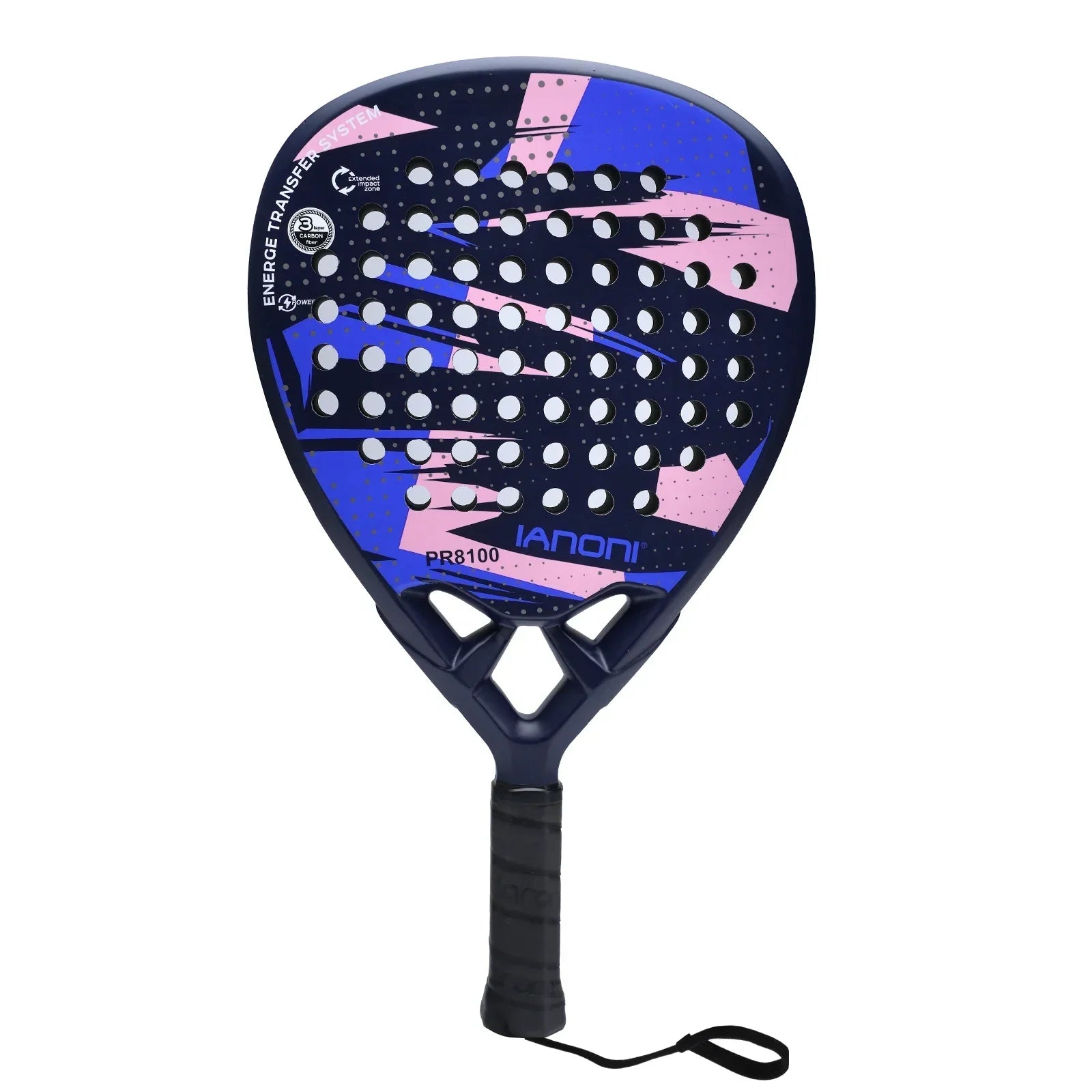 PadelProFlex - Raquette de padel en fibre de carbone à noyau EVA