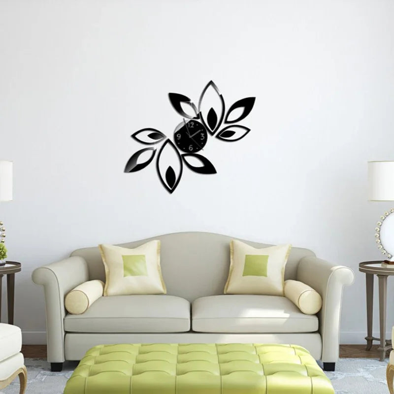 DecoTime Clock - Horloge Murale 3D en Acrylique au Design Moderne