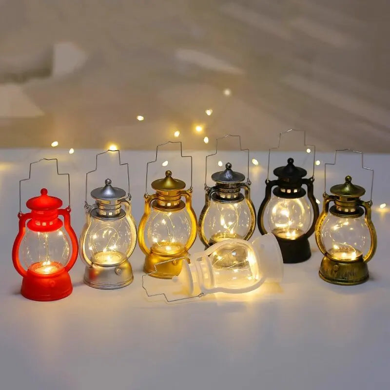 Nostalgic Glow Lantern - Lanterne LED Vintage pour l'Intérieur et l'Extérieur