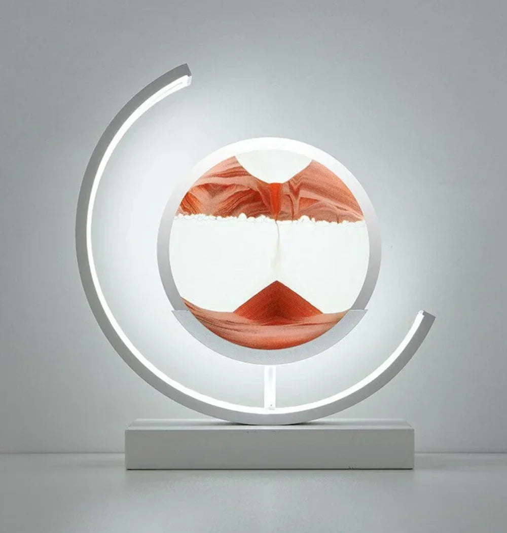 SableLumière | Élégante Lampe Decorative pour Salon en Sable Apaisant 6