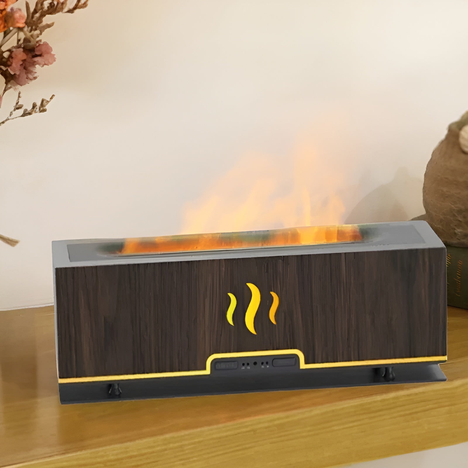 GlowFlame - Diffuseur Arômes Flamme Stylé Maison