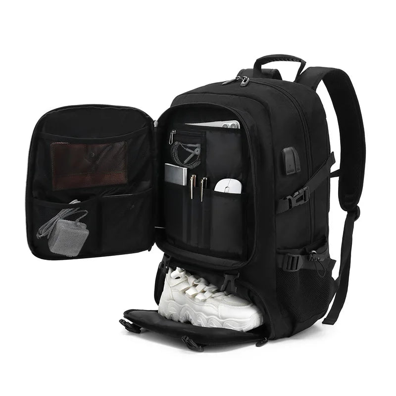 Sac à Dos Homme | Sac à Dos de Voyage avec Port USB et Confort Ergonomique | Grande Capacité pour Aventures Quotidiennes 0