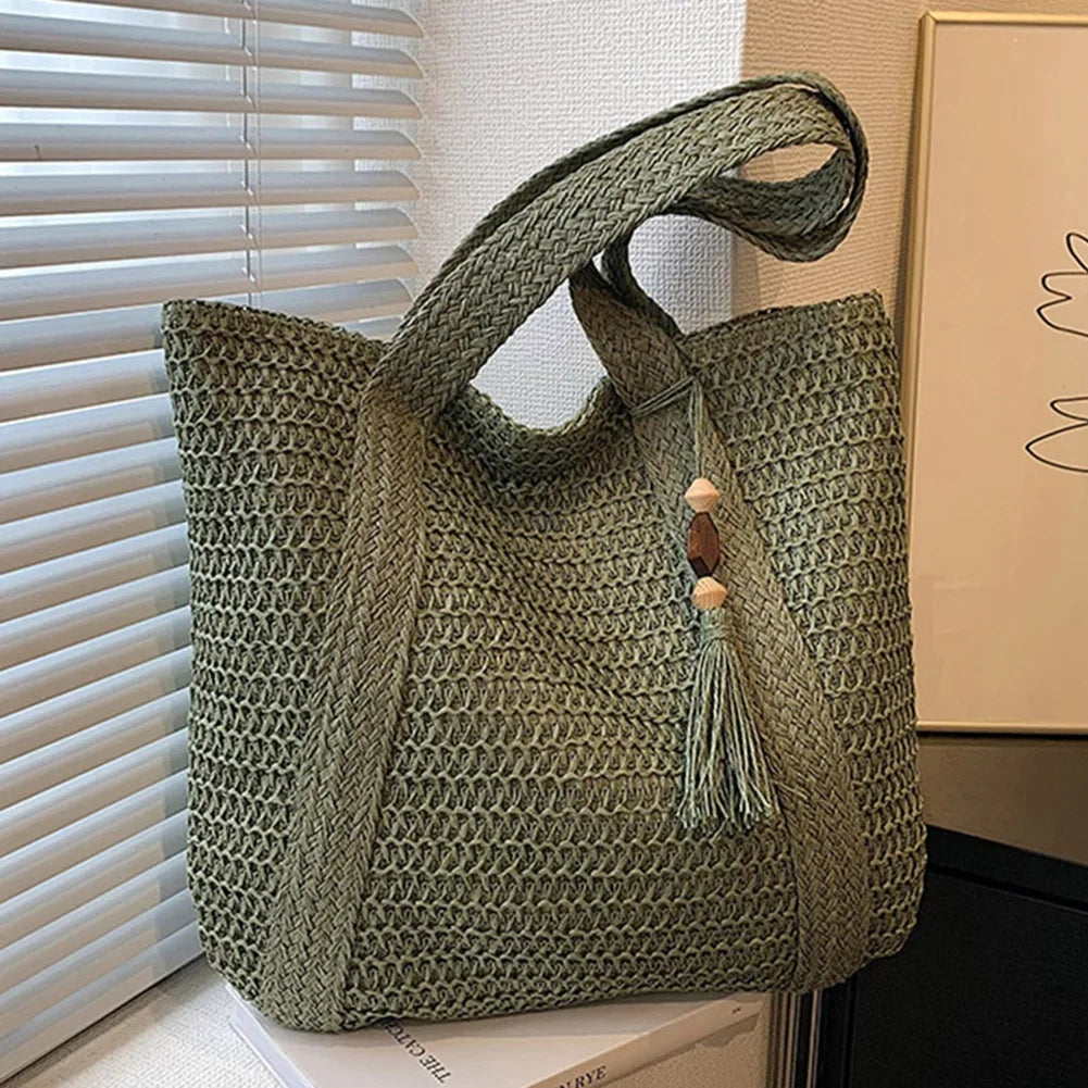 Sac à Main Femme Écologique en Rotin Durable avec Design Élégant | Pratique et Spacieux pour Toutes les Occasions 4