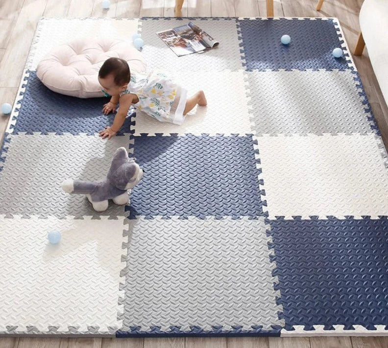 SafePlay | Tapis de Jeu Épais pour Bébés avec Protection Amortissante | Aire de Jeu Flexible et Colorée 2