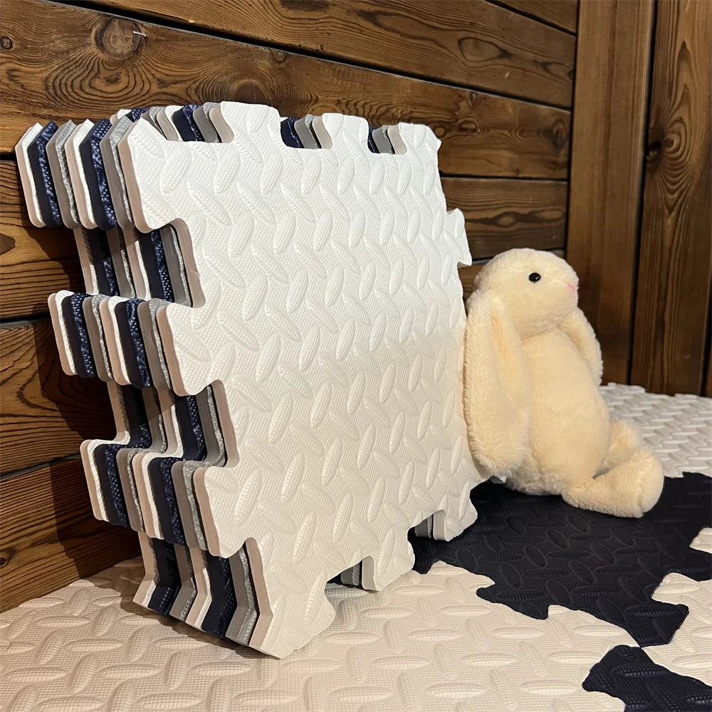 SafePlay | Tapis de Jeu Épais pour Bébés avec Protection Amortissante | Aire de Jeu Flexible et Colorée 3