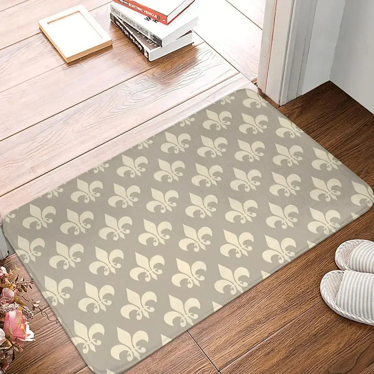 FloraWeave - Tapis Fleuri Élégant pour le Salon