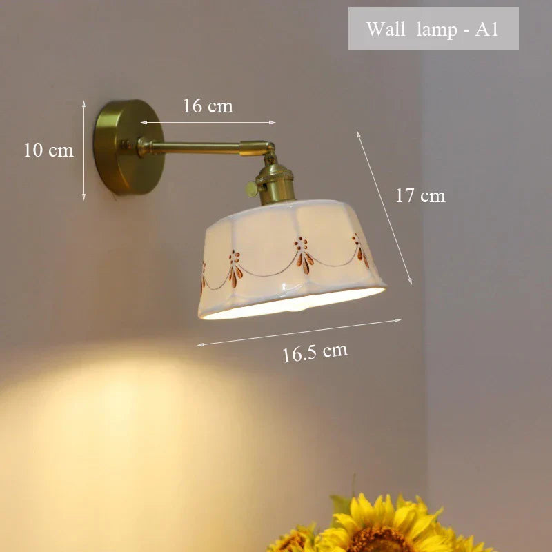 ZenGlow Light - Applique Murale Japonaise Rétro avec Interrupteur