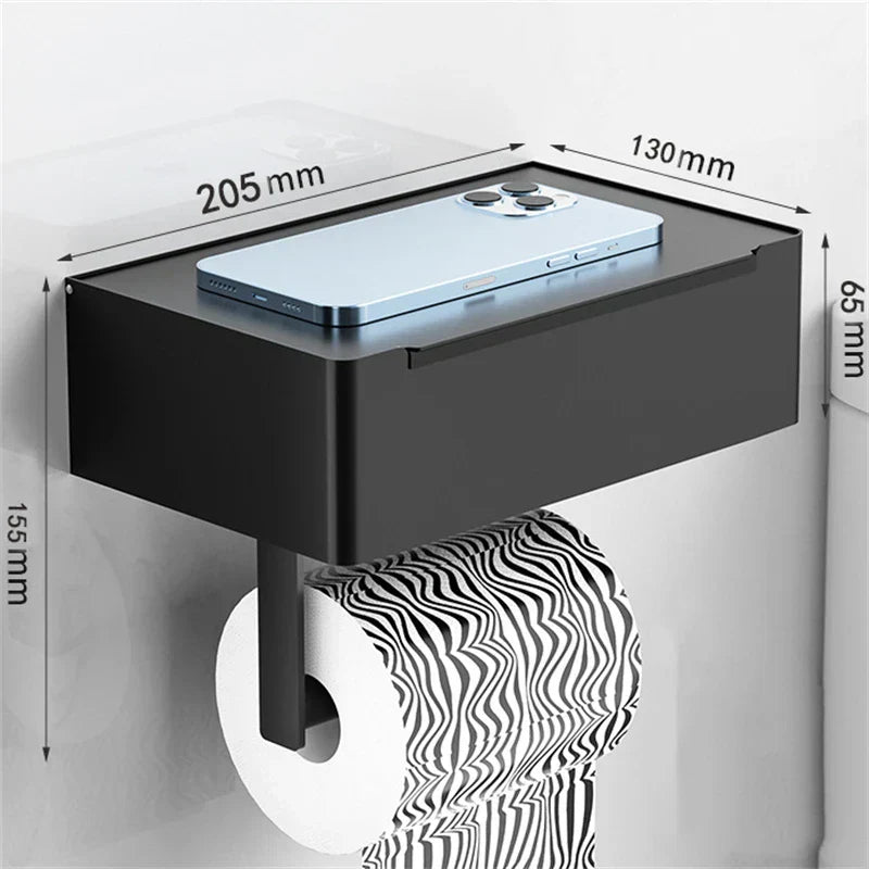 Bibbie - Porte-rouleau de papier toilette élégant en métal