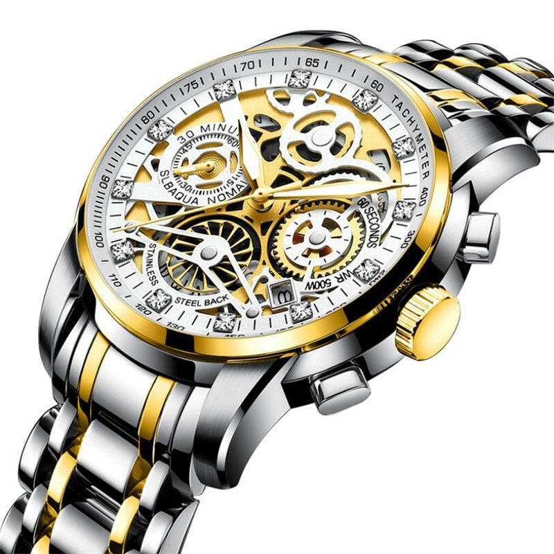 SkeletonWatch - Montre Homme Squelette Design Noir