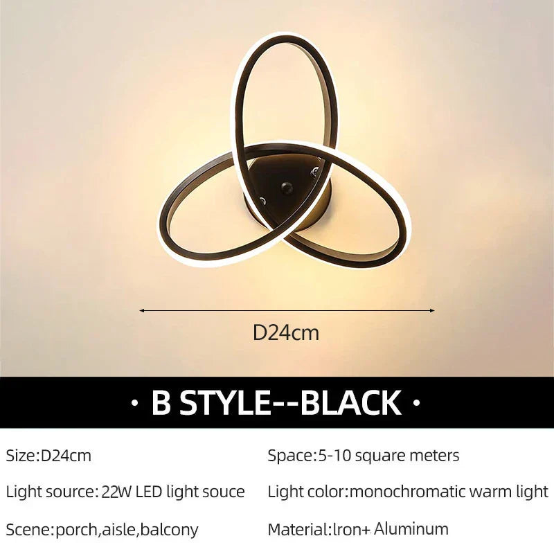 LuxeLED - Plafonnier LED Élégant pour Salon Moderne