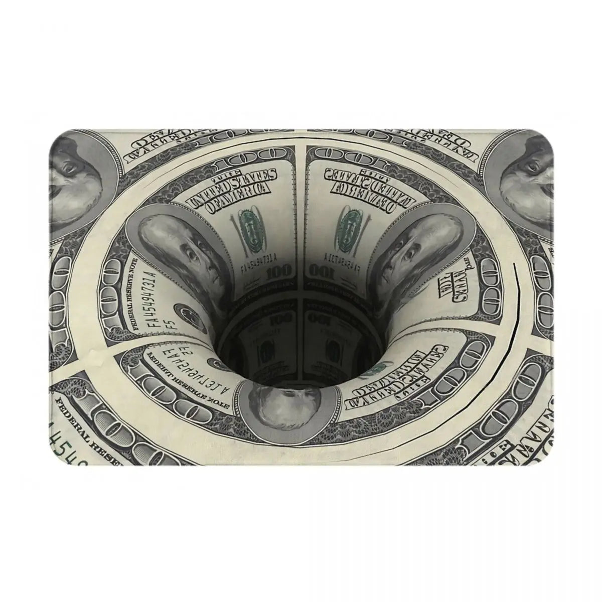 EcoMat - Paillasson Vert Design Billet de Dollar