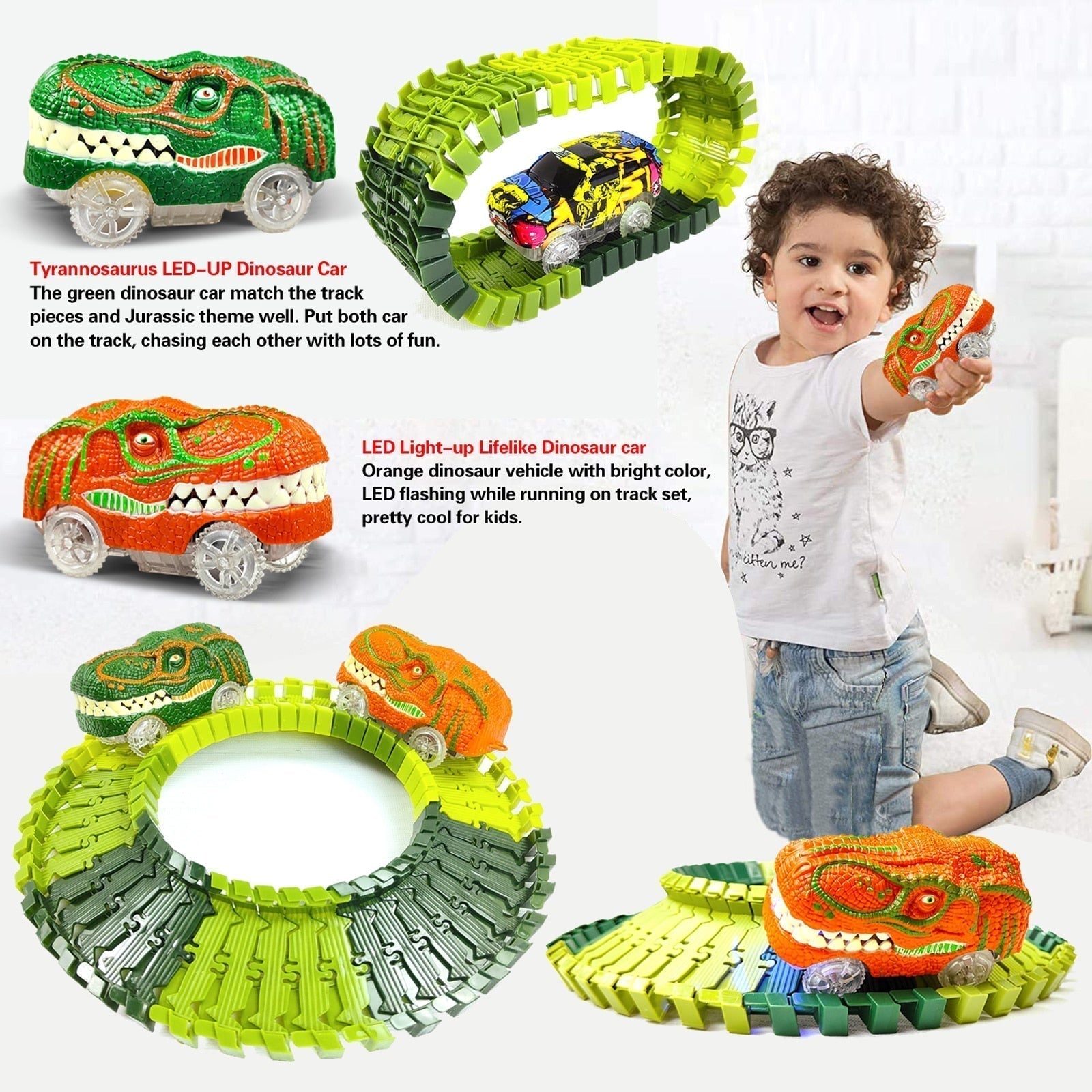 DinoExpress Train Set – Set Dino Aventure pour Enfants