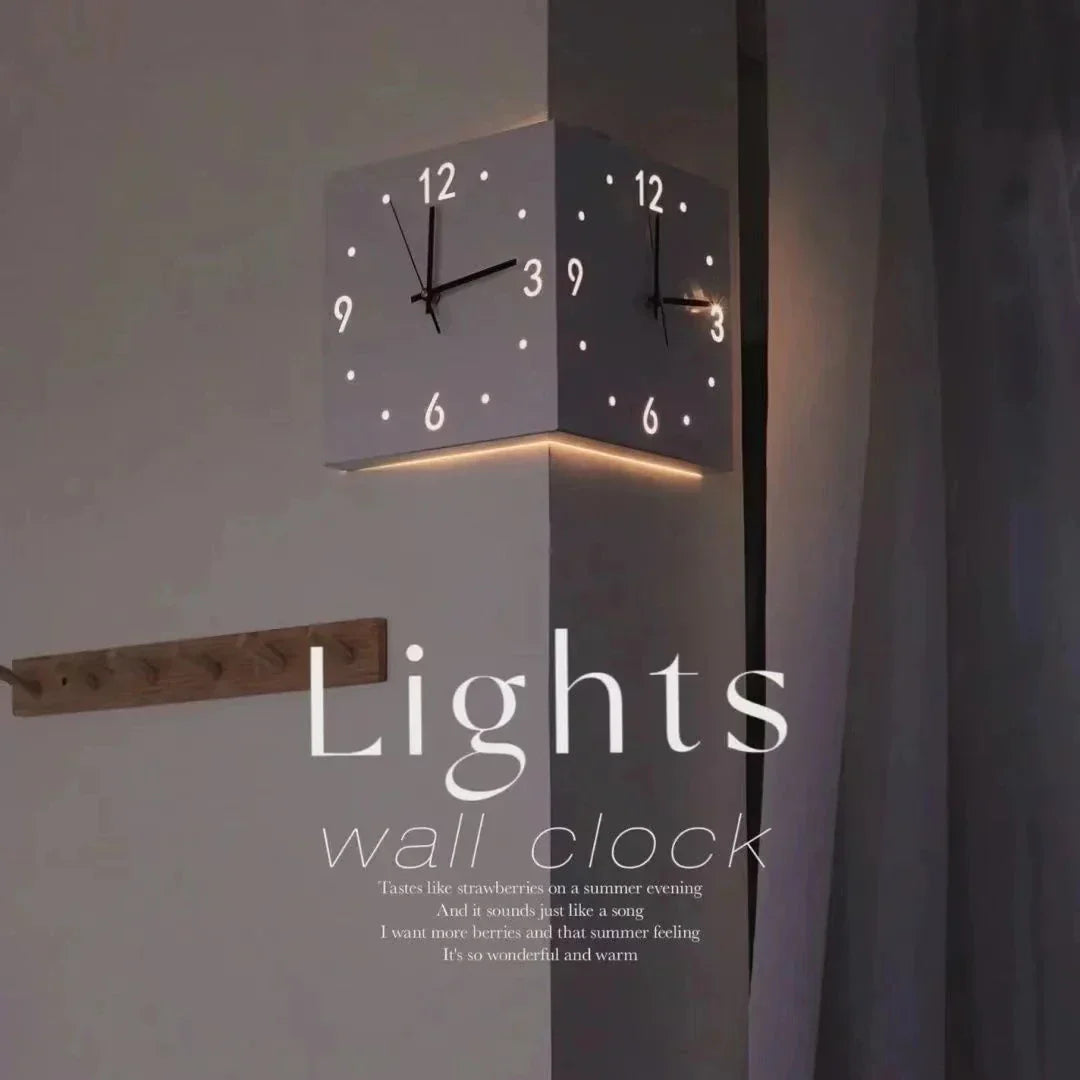 DualEdge Clock - Horloge murale elegante a mecanisme silencieux