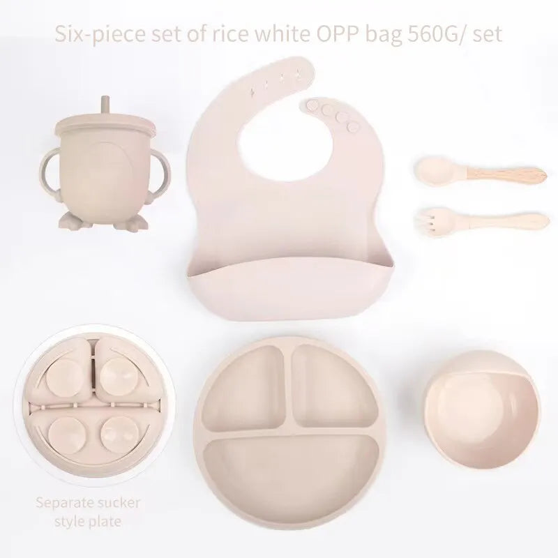SiliconeBaby Set - Set Alimentation 6 Pièces Bébé