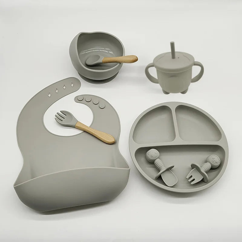 TinyBites - Set Repas Silicone Bébé