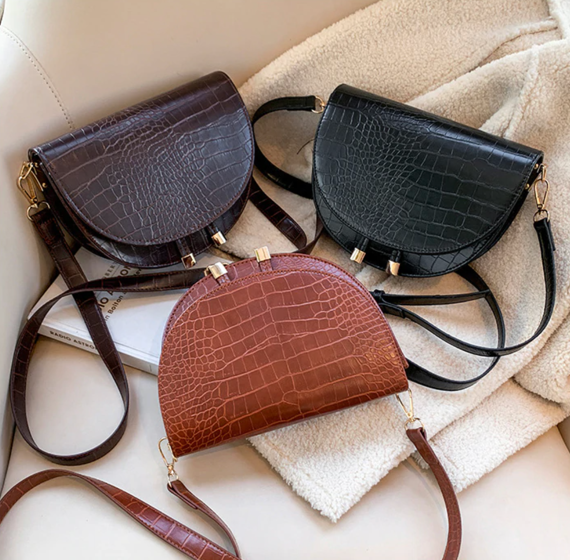 Chelsey Crossbody Bag - Sac Bandoulière Imprimé Crocodile