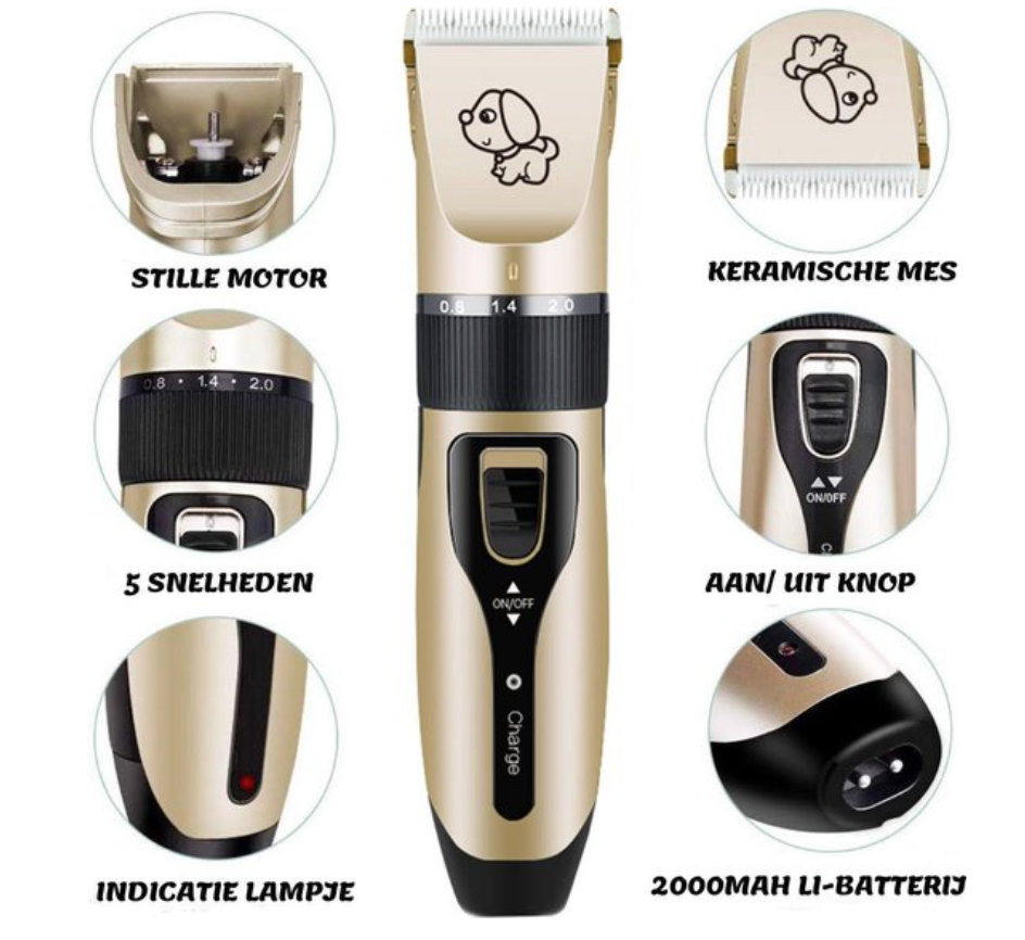 Pett Groomer - Tondeuse et Brosse Pro pour Chiens