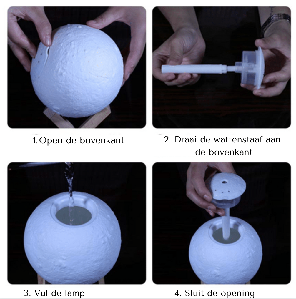 MoonBreeze Purifier - Lampe Lune et Humidificateur
