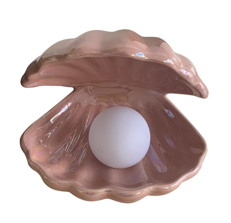 ShellGlow Lamp – Lampe Coquillage Élégante avec Perle
