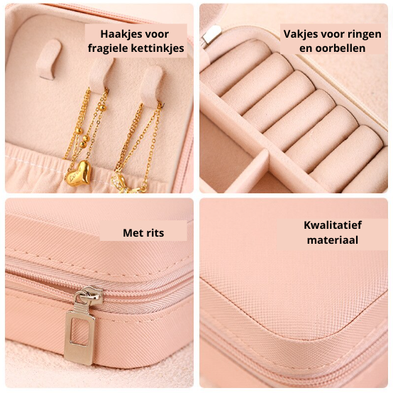 JewelryVault - Boîte Bijoux Luxe Portable Organisatrice