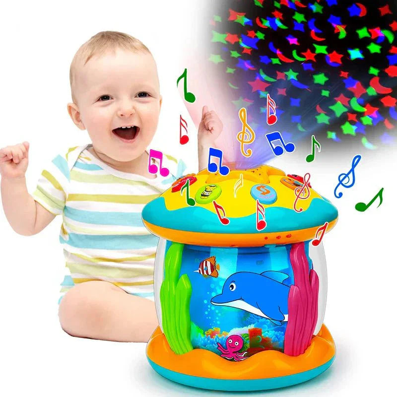 TwinkleDrum – Tambour Bébé Lumières & Mélodies