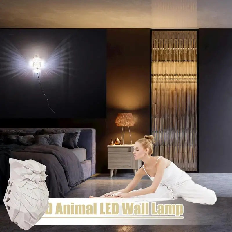 OwlLight - Applique Murale Hibou 3D pour Chambre