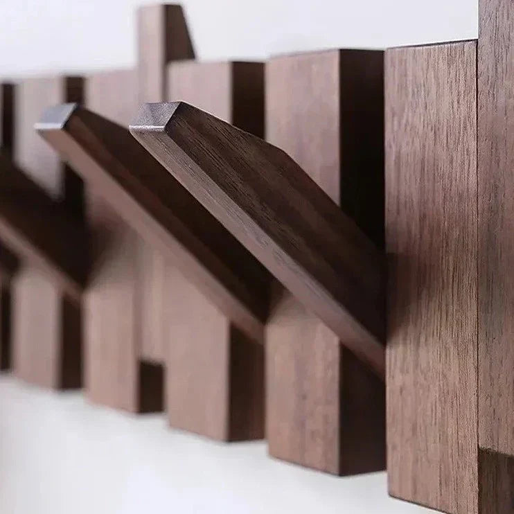 HarmonyHook - Porte-Manteau Mural en Bois Réglable et Élégant