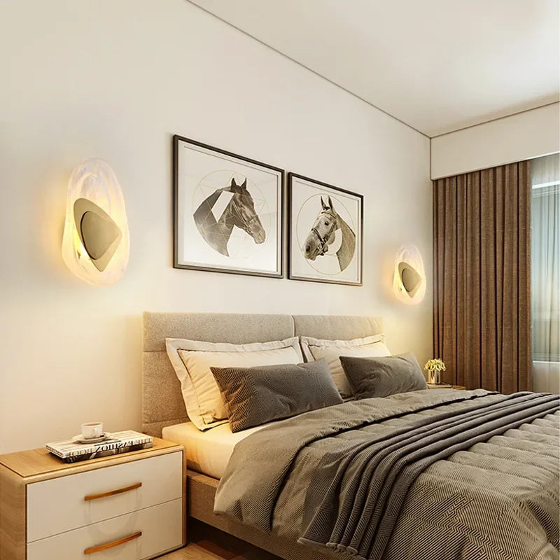 GlowElegance - Applique murale LED pour chambre et salon