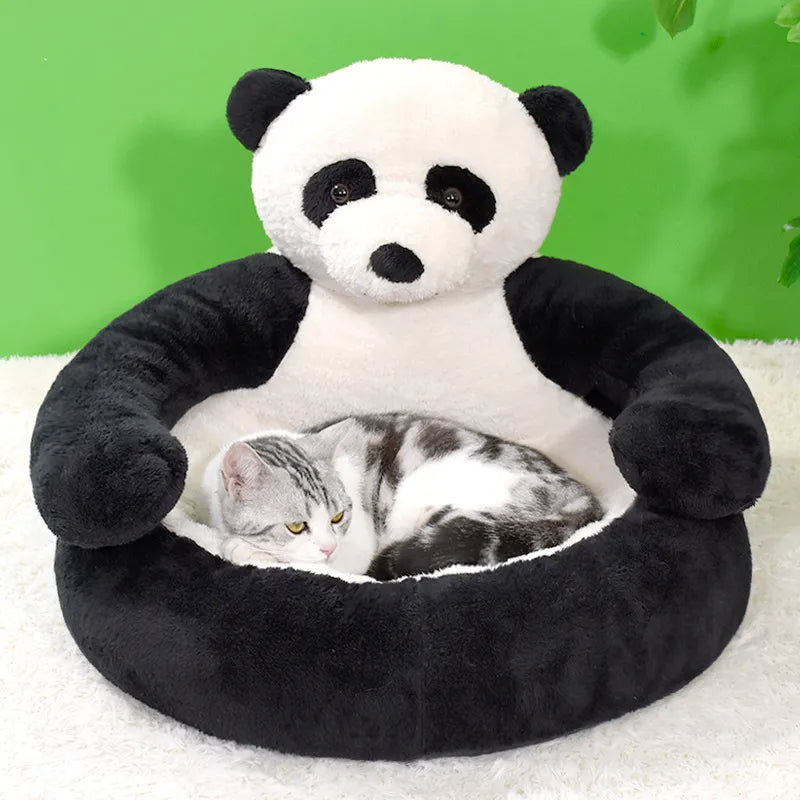 Samiya - Lit Chat Luxe en Peluche pour Confort