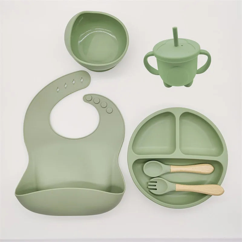 TinyBites - Set Repas Silicone Bébé