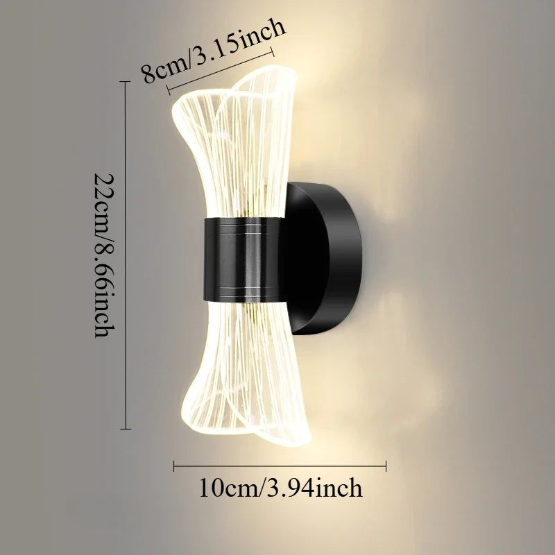 GlowCurve - Applique Murale LED Élégante pour Chambre et Salon
