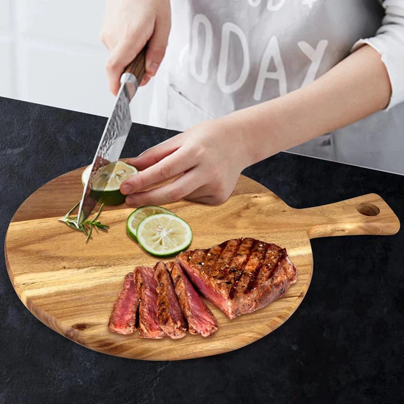 WoodStyle Acacia - Planche Pizza et Service