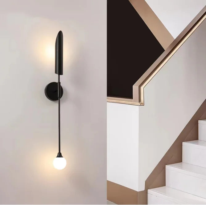 LuxeGlam - Applique Murale Industrielle Dorée pour Maison et Hôtel