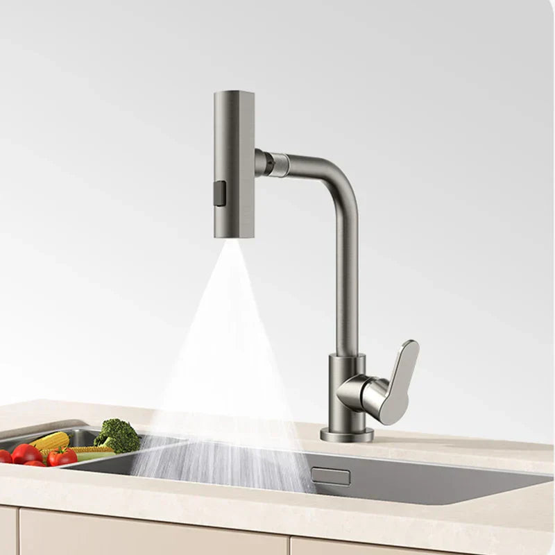 AquaFlow – Robinet de Cuisine Réglable au Design Cascade