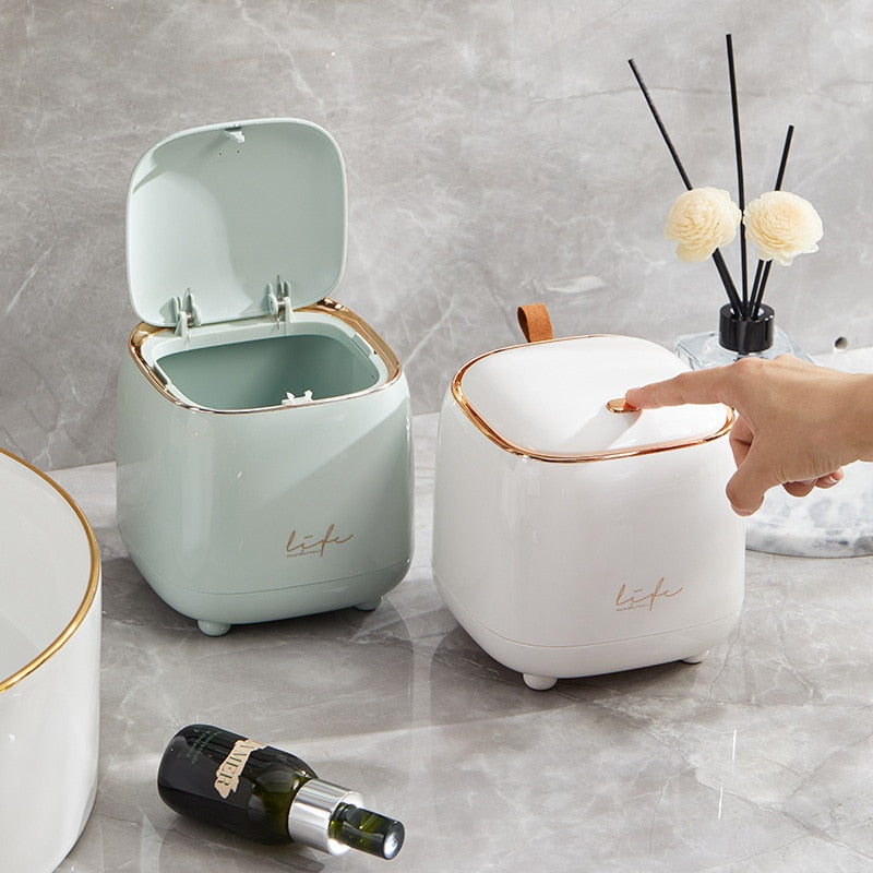 LuxeBin - Poubelle de Table Élégante pour Espace