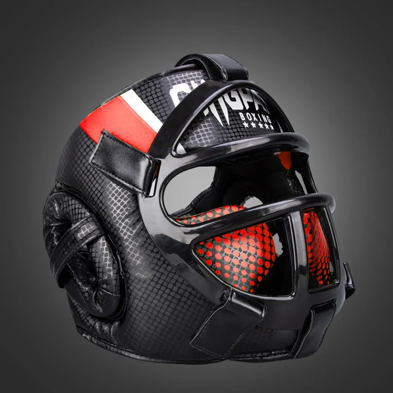 FightGuard - Casque de boxe avec grille faciale