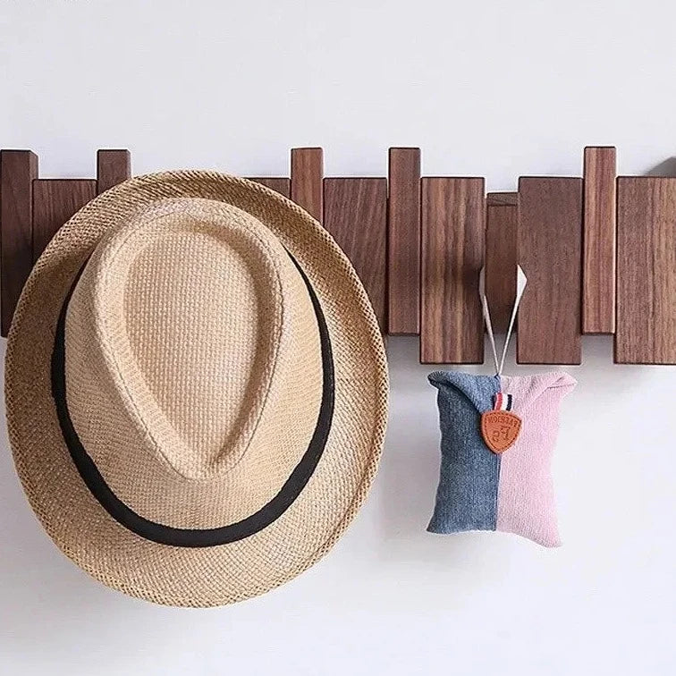HarmonyHook - Porte-Manteau Mural en Bois Réglable et Élégant