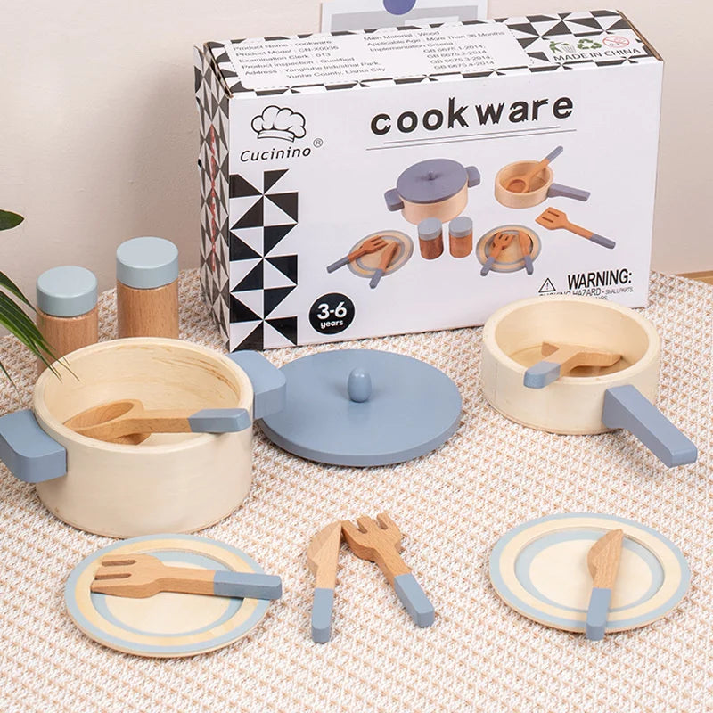 MiniCook Set – Accessoires Cuisine en Bois pour Enfants