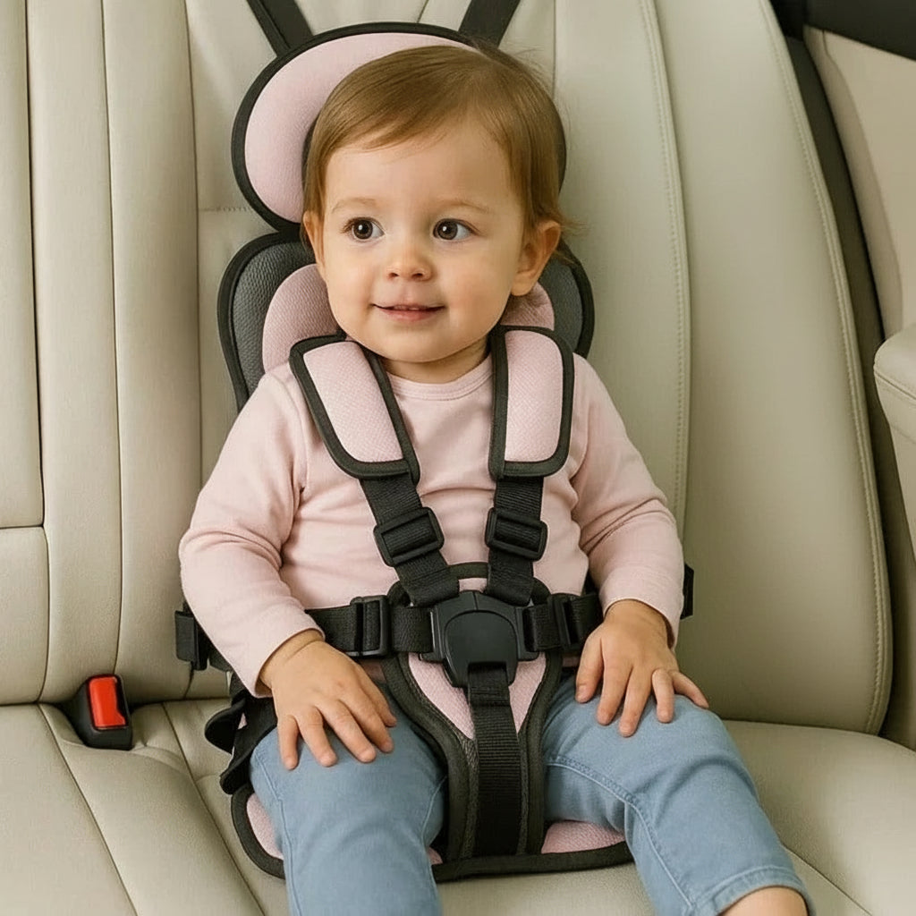 Siège Auto Bébé Pliable avec Harnais à Cinq Points | Compact et Portable pour Voyages Sécurisés 6